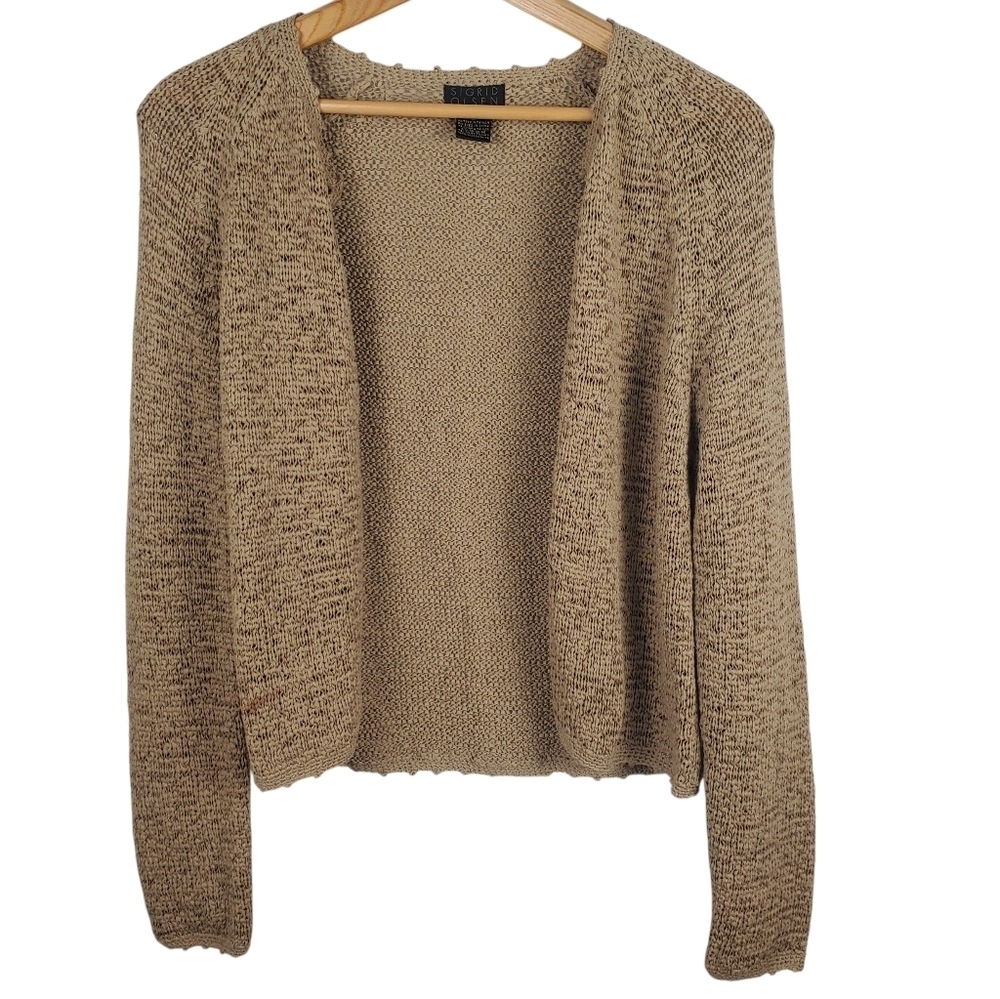 Sigrid Olsen Women's Brown Cardigan Sweater. MED. #314